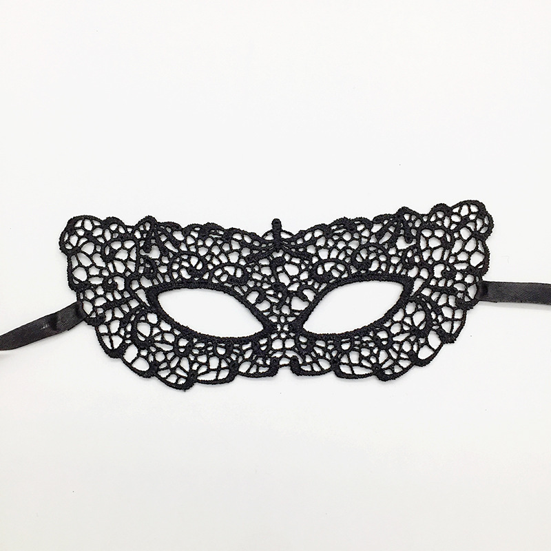 Carnaval negro amorfo rendimiento de encaje disfraz de máscara media cara Halloween bar espectáculo eyewear mayorista TK