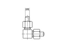 锥密封焊接式隔壁直角管接头 直角管接头JB/T6384.1-1992现货厂家