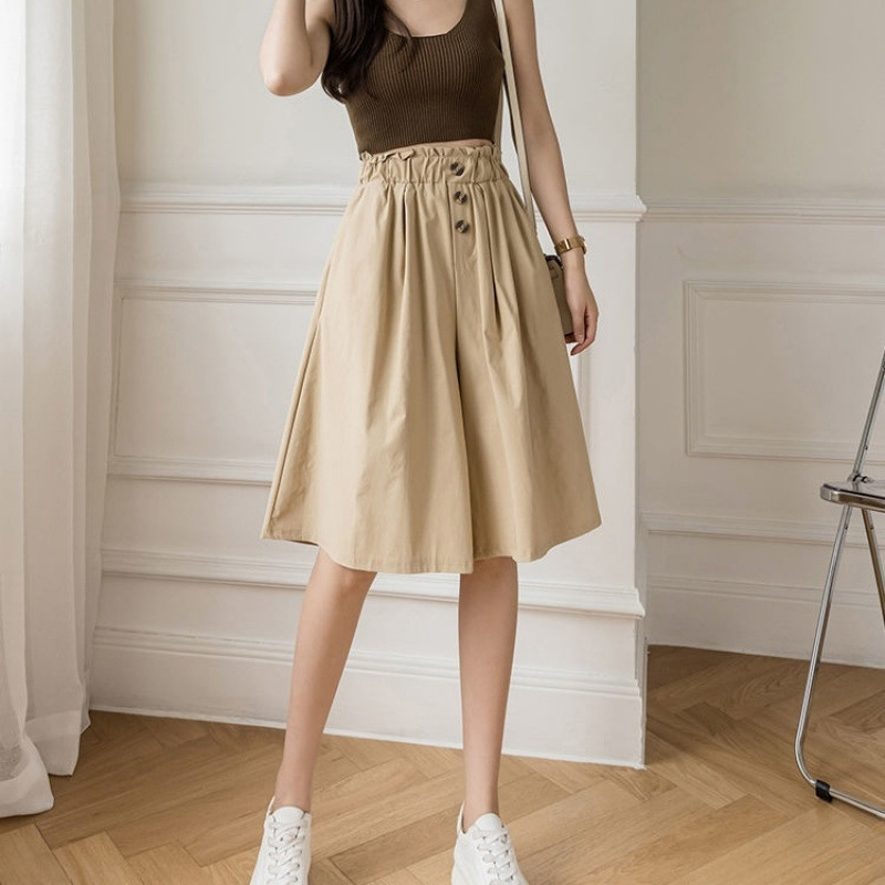 카키색 세로 3버튼