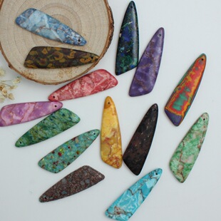 ��Ȼʯ�ۻ���ʯ14x45x4mm�Lˮ�����朶�������diy�Ʒ����b�