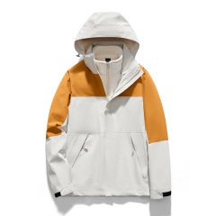 连帽冲锋衣男女同款潮牌夹克2025春秋薄款防风防水透气登山服外套