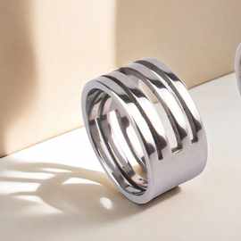 DIY手工饰品配件 钛钢不锈钢戒圈 手工戒指圈 开口闭口挂圈工具