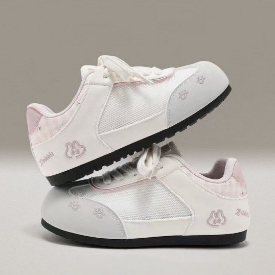 2026 primavera nueva cabeza redonda ligera casual moda de skate de mujer de zapatos deportivos de entrenamiento de base plana