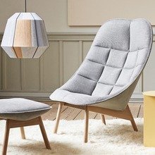 北欧丹麦创意设计师家具休闲沙发玻璃钢花瓣椅家用单人靠背心形椅