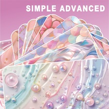 亮面铜板礼物珍珠流光仿大理石纹礼品包装纸情人节礼物纸鲜花束装