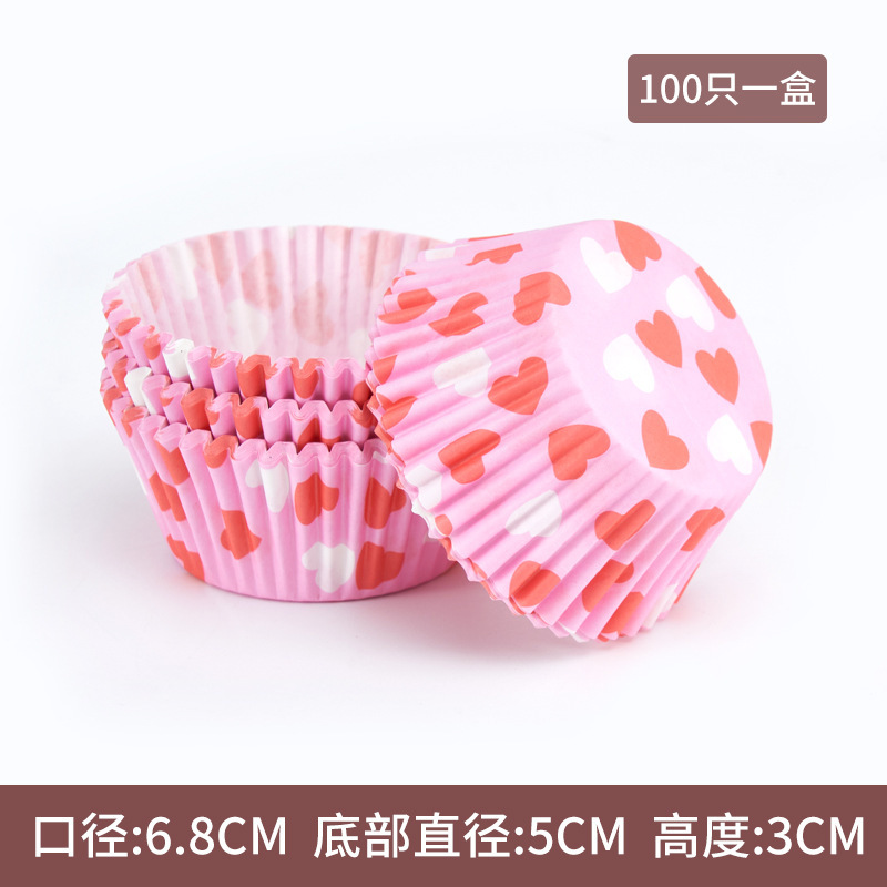 Hot sale pastel de papel a prueba de aceite 100 paquetes de postre de alto rendimiento pastel de nieve niang base de papel de horneado tazas