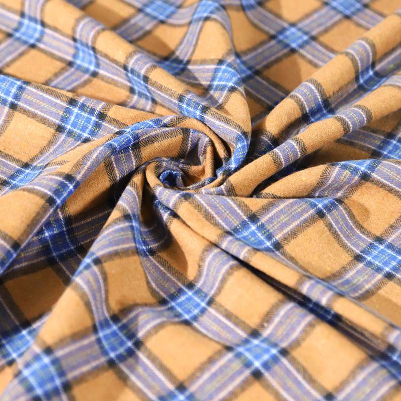 Fabricante spot camisa tela a cuadros tela teñida con hilo tela de algodón de tendencia tela de poliéster de algodón tela a cuadros Chaoyang