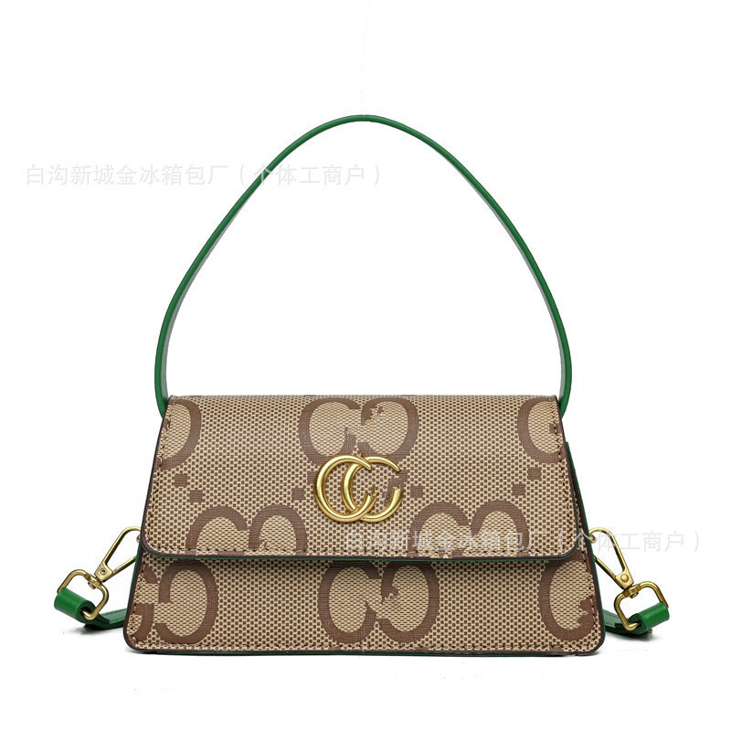 2025新款经典老花邮差包双G Jumbo 单肩驼色斜跨式女包实物带logo|undefined
