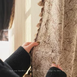 布艺窗帘;布艺窗纱;色织、提花布