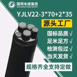 铝芯电缆3*70+2*35 YJLV22-3*70+2*35铝芯铠装电缆国标 厂家直销