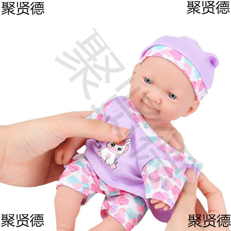 공장 직접 10 인치 비닐  시뮬레이션  중생 인형 놀이 집 장난감 트롤리