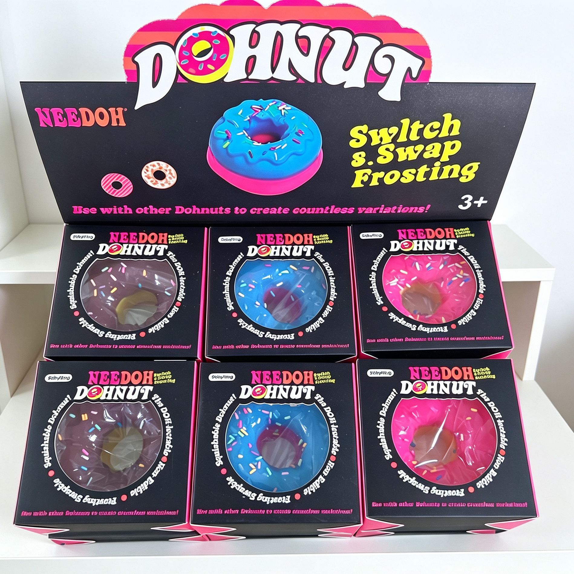 Nuevos productos transfronterizos Schylling NeeDoh Jelly Donut Jelly Donut Extrusión de juguetes