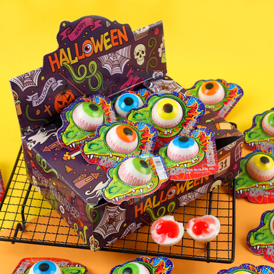 夾心爆漿眼球糖創意眼睛糖果眼珠子軟糖網紅兒童qq橡皮糖零食批發