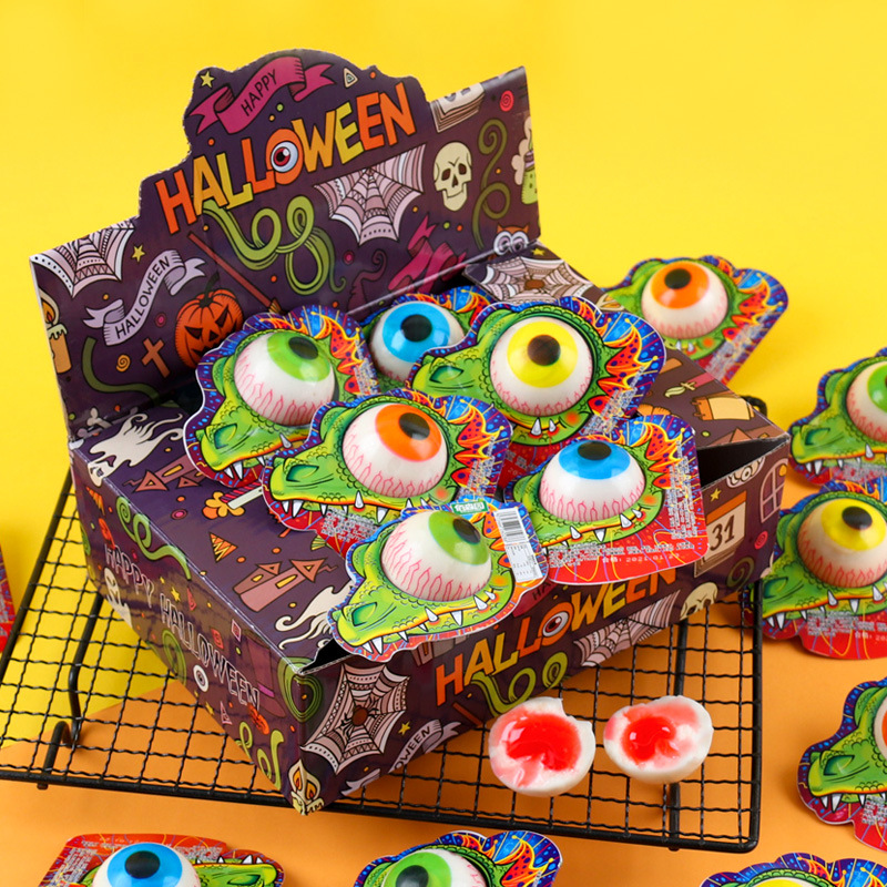 夾心爆漿眼球糖創意眼睛糖果眼珠子軟糖網紅兒童qq橡皮糖零食批發