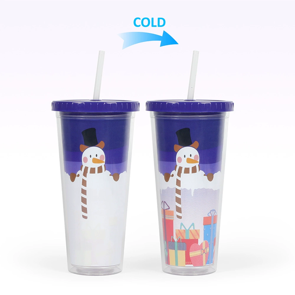 Двухслойный пластиковый стакан из полипропилена, 24 oz, на заказ