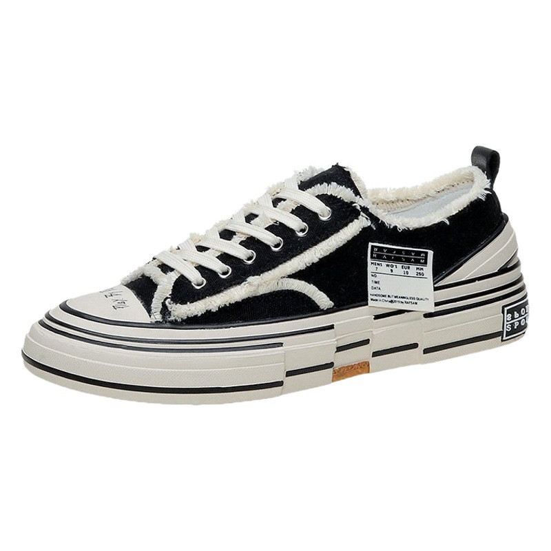 2020 Wu Jianhao mismo estilo conjunto-nombre Internet celebridad zapatos de lona de fondo grueso zapatos bajos zapatos de skate otoño nuevos zapatos de mujer image 1