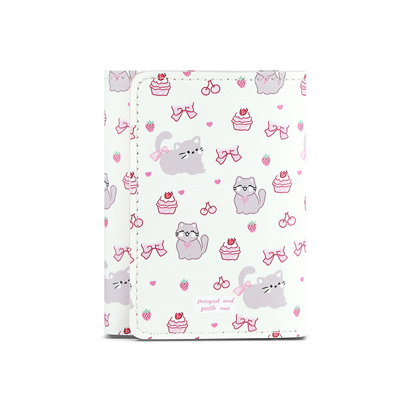 Factory direct 30% discount wallet female niche personality high sense cute cartoon small coin purse student short wallet