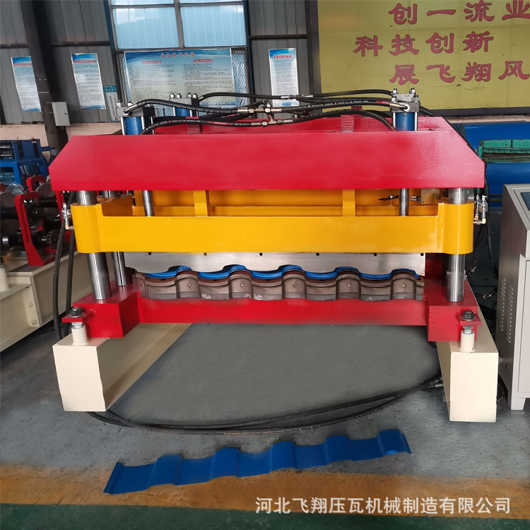 供应全自动琉璃瓦机 828仿古琉璃瓦冷弯生产成型机 彩瓦机器设备