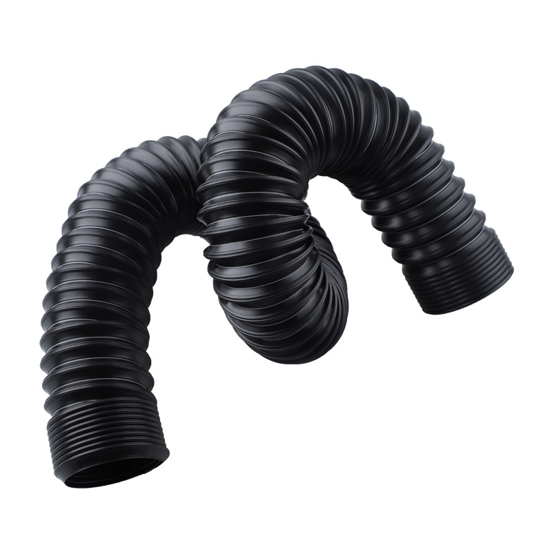 Steel wire corrugated pipe car modification 50/63/76MM air intake telescopic pipe air guide hose air intake air guide elbow 1M