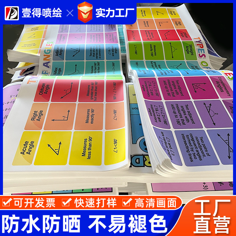 pp纸可移背胶pvc喷绘展会广告写真海报防水防晒海边户外高清地贴