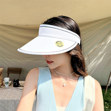 帽子夏季女士韓版UV防曬太陽帽防紫外線遮陽帽戶外騎車空頂大檐帽