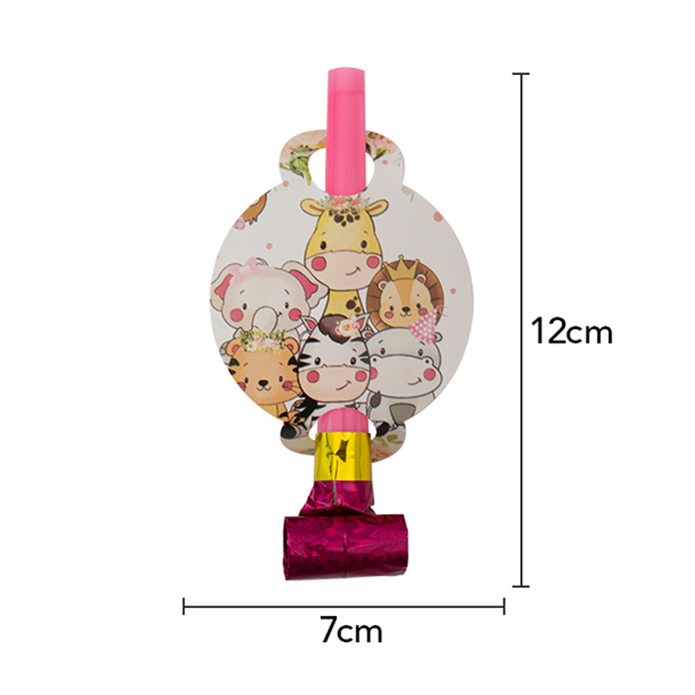 2023 nueva selva Rosa animal plato de papel taza de papel tejido mantel Tema del partido vajilla desechable traje