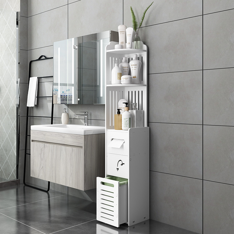 Armario de inodoro hueco de baño gabinete de tejido antibacteriano gabinete de tejido hueco de inodoro gabinete de baño impermeable