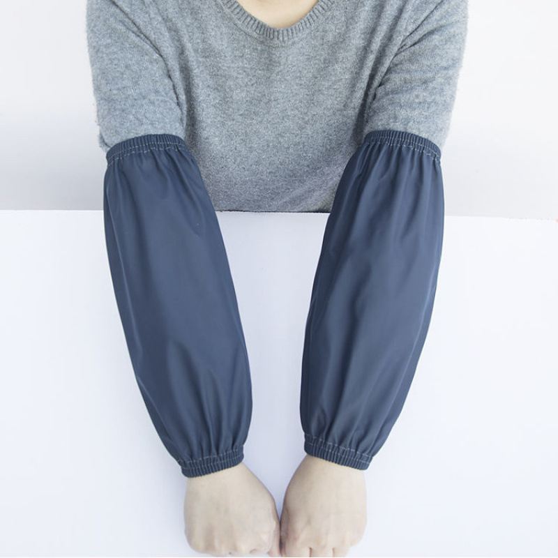 진한 파란색 [작은 두 번째 실] 가죽 소매