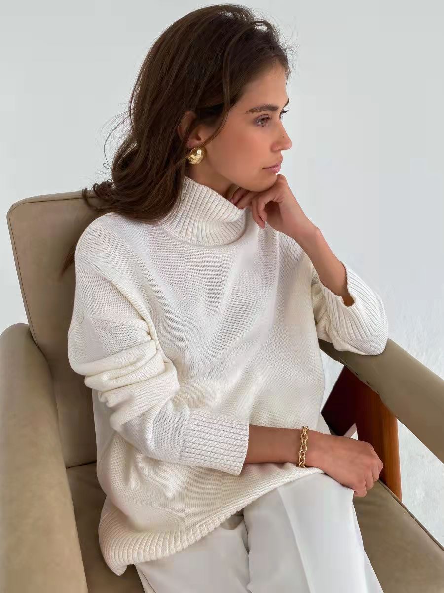 ​​Luxury Lambswool Turtleneck Sweater – Slim Fit Winter Pullover In 9 Seasonal Colors​​_voghion.com