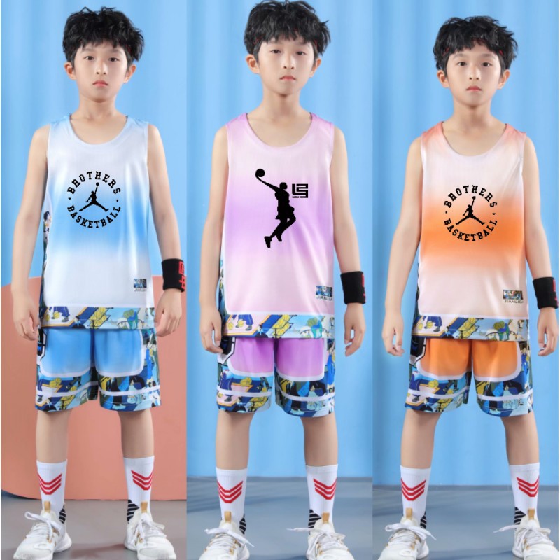 Children's Basketball Suit Boys' Training Camp Jersey Primary School Students' Competition Sports Training Team Clothing Vest