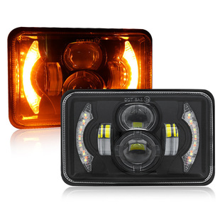 Wrangler Headlight Square Light 5inch High and Low Beam Integrated Off-Road Vehicle Headlight Modified Car Led Headlight Cross-Border