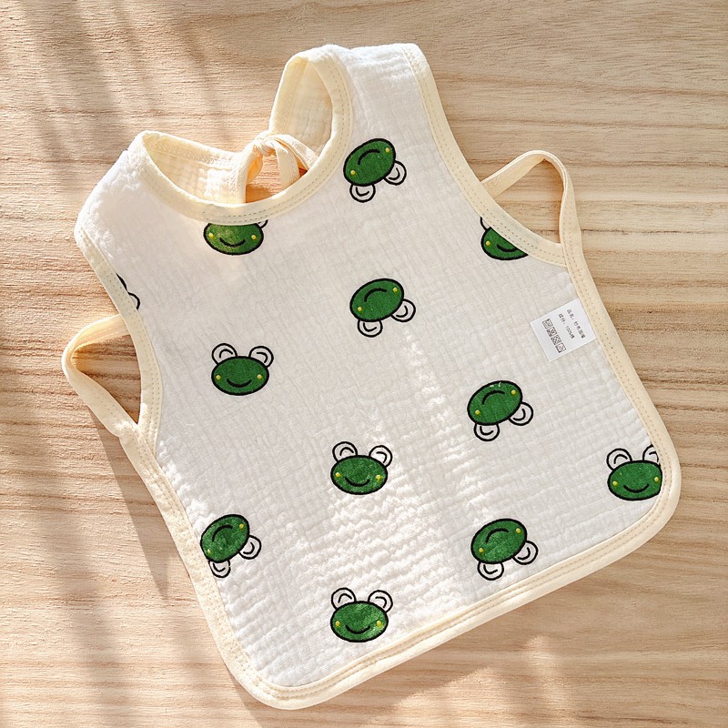 Babecera de algodón para bebés y bebés, toalla de saliva impermeable, toalla de almohadilla de leche anti-vomitación, bolsillo de comida, otoño y invierno