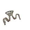 Silver metal big crab pin, advanced shark, hairpins, hairgrip, hair accessory, Korean style, high-quality style