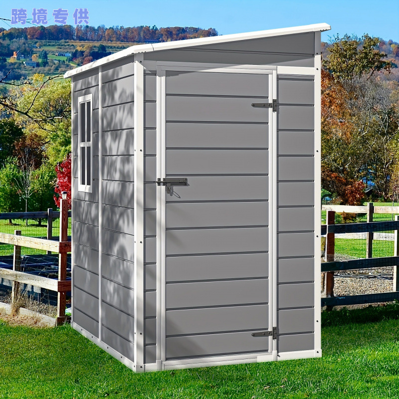 Large Lockable Resin Storage Shed con Floor Outdoor Almacenamiento