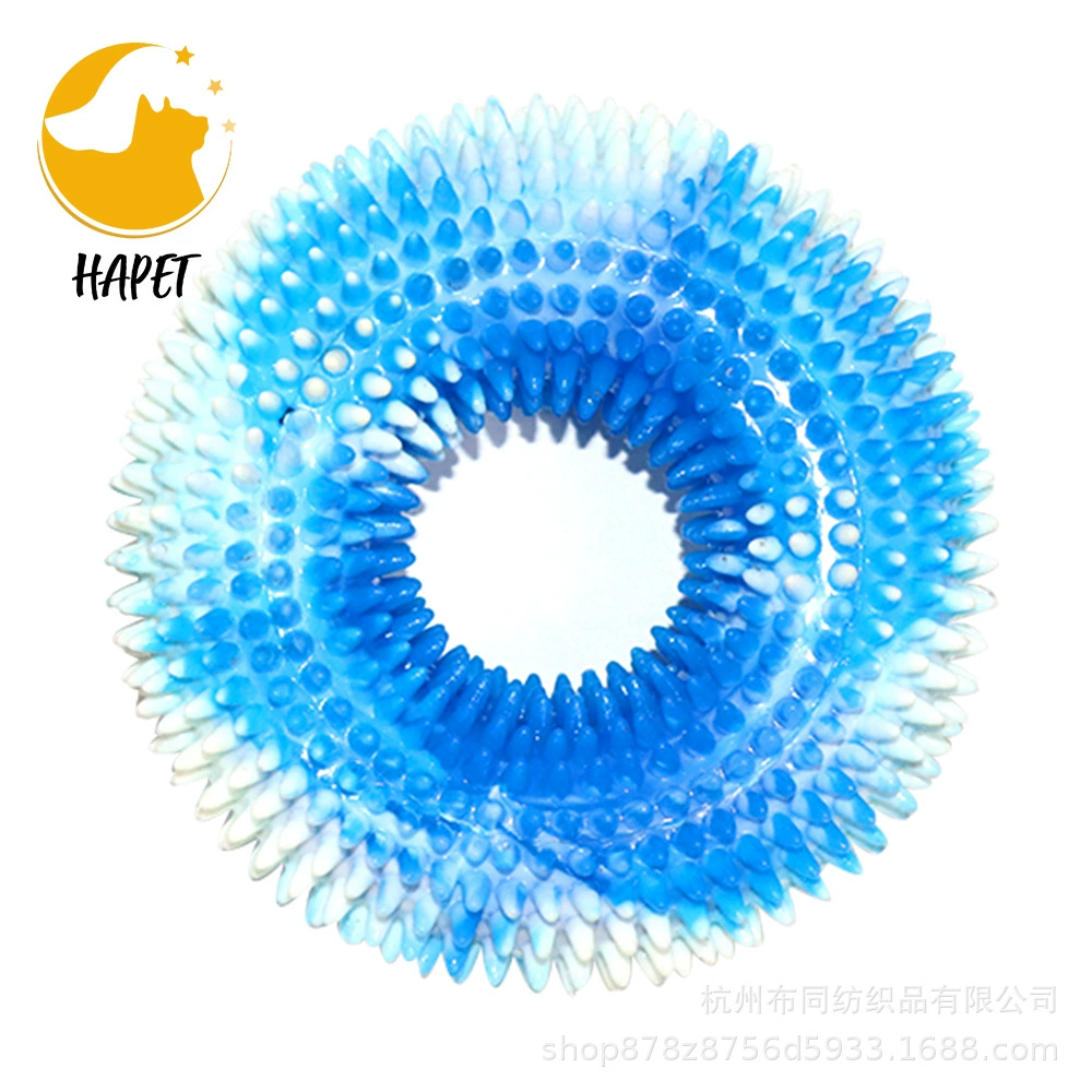 Amazon маленькая собака устойчивая к укусу звуковая игрушка для собак Маленький шип кольцо Укус игрушка моляры собаки игрушки оптовые производители