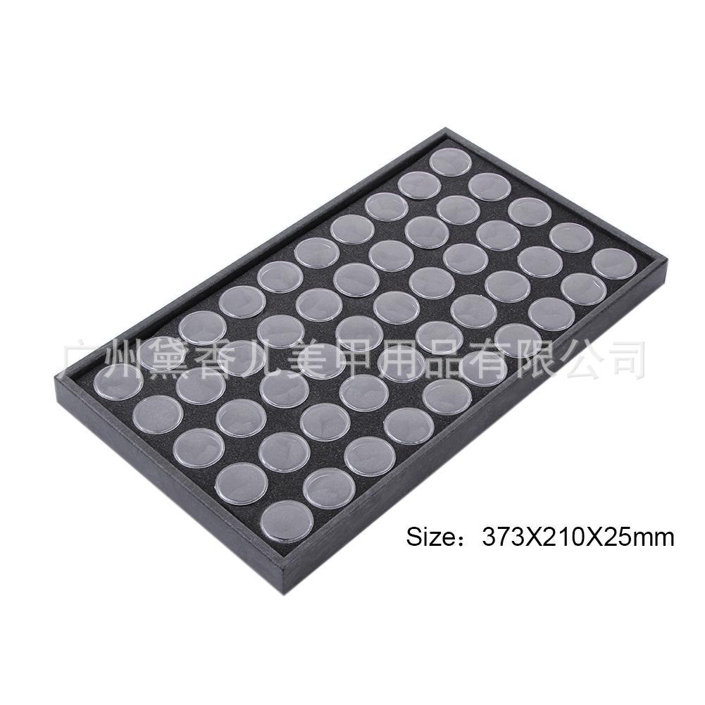 Suministros de uñas al por mayor caja de joyería de uñas caja de diamante pequeño taladro de uñas caja de joyería 50 rejilla caja de diamante 25 rejilla caja de diamante