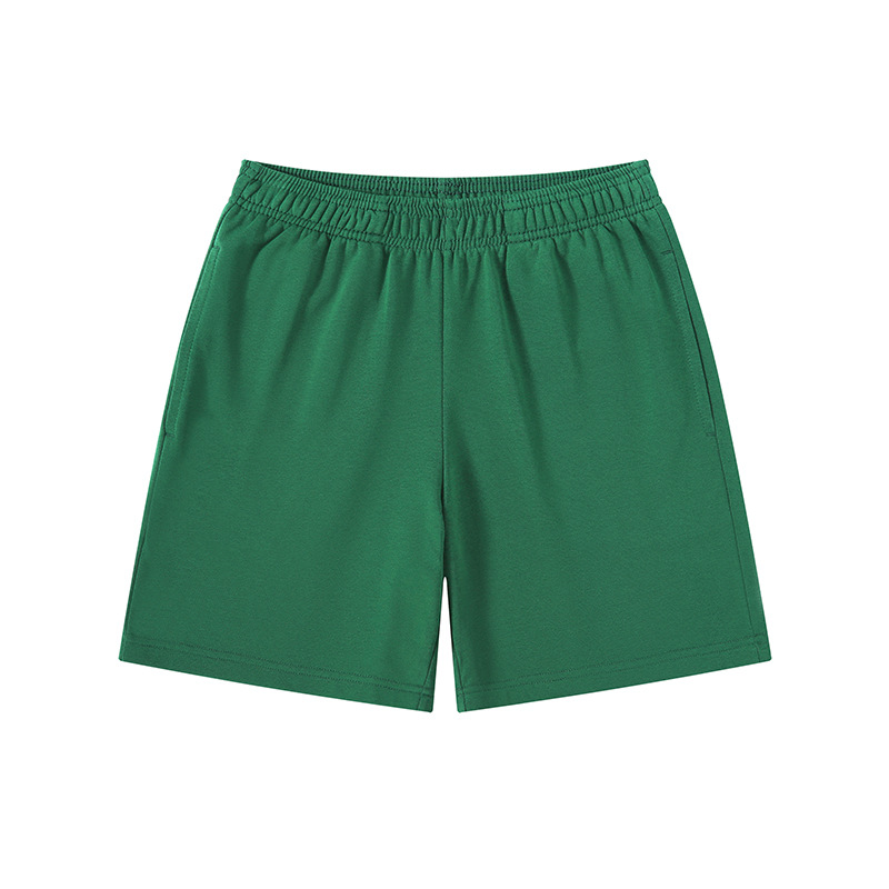 Pantalones deportivos americanos de cinco puntos de color caramelo de felpa, pantalones cortos de hombre sueltos casuales de moda, personalización de ropa exterior de verano de algodón puro