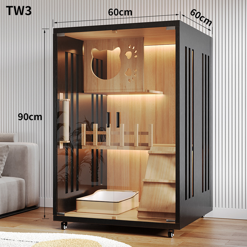 TW3:60X60X90CM에는 배변 상자가 포함되어 있지 않으며 동료와 비교하여 후면 패널이 두꺼워졌습니다.