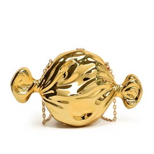 跨境风潮时尚个性名媛晚宴包复古糖果造型亮面镜子手拿包斜挎女包