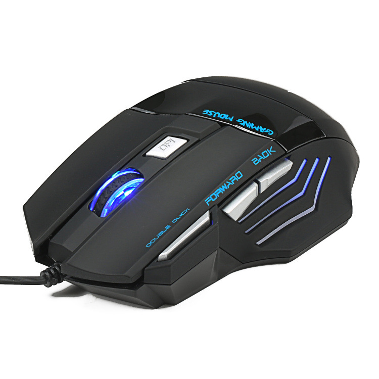 A908 Wired Mouse 7-Button Matte Texture Colorful Luminous Gaming Office 1.5 Meters_voghion.com