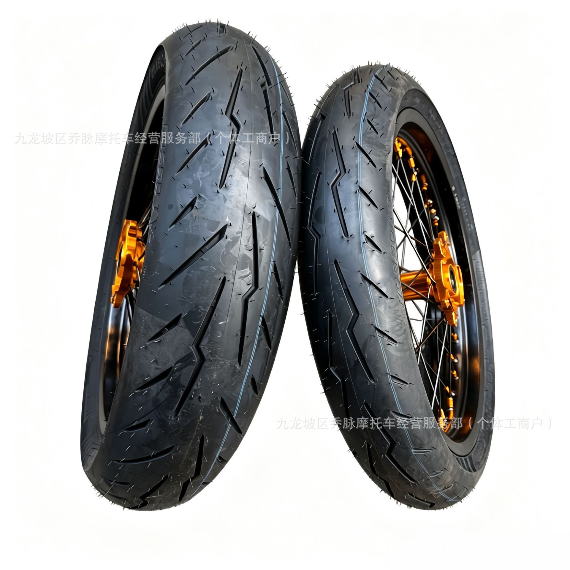 Ultra Bee fat tire 110/70R17 rear 140/70R17 modified semi-hot-melt tire with slick rims