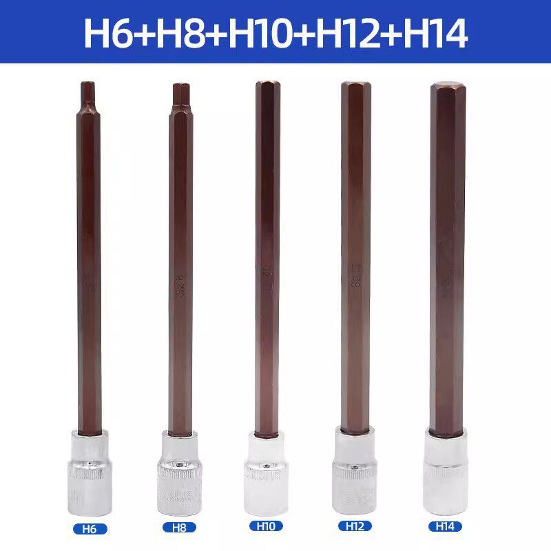 El conjunto completo de H6 - H14 es de 140 mm de largo (5 piezas en total)