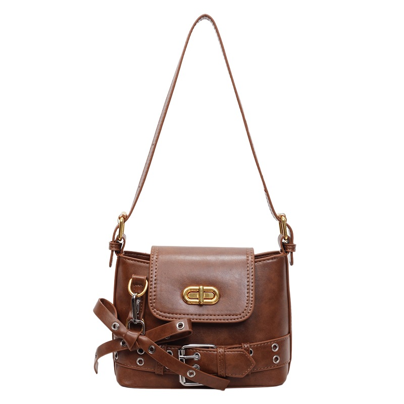 Transfronterizos retro locomotora cool viento brazo bolso para mujeres otoño / invierno 2025 nuevo estilo caliente bolso de hombro universal bolso de mochila de moda