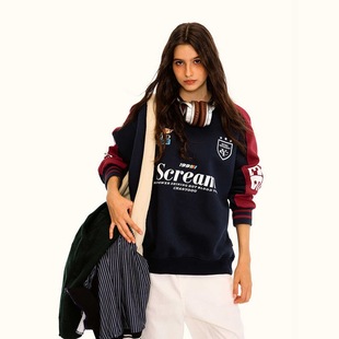 Jin Jing Guan Tu [in stock Chinese Cotton CVC Cotton Rib] Wei Yi Loose Coat Sports Style Top