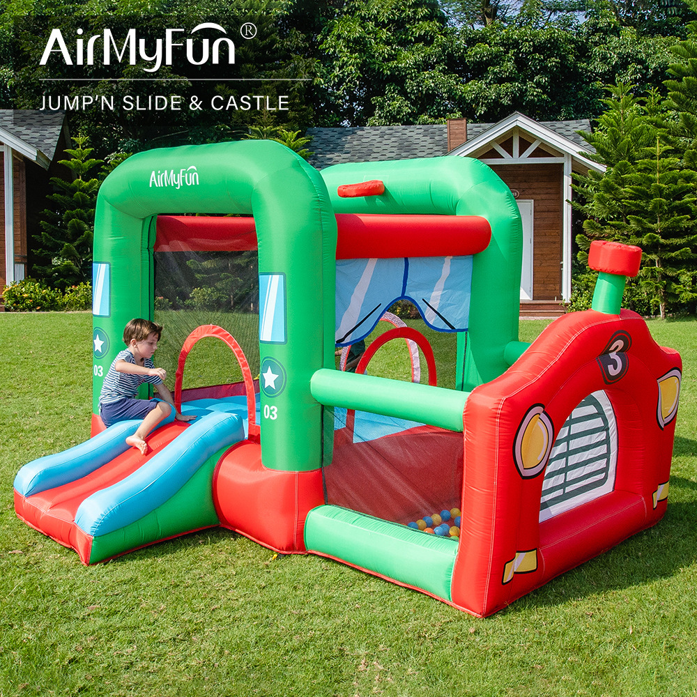 AMF | Castillo inflable para niños pequeño trampolín para el hogar castillo inflable tobogán para niños Castillo