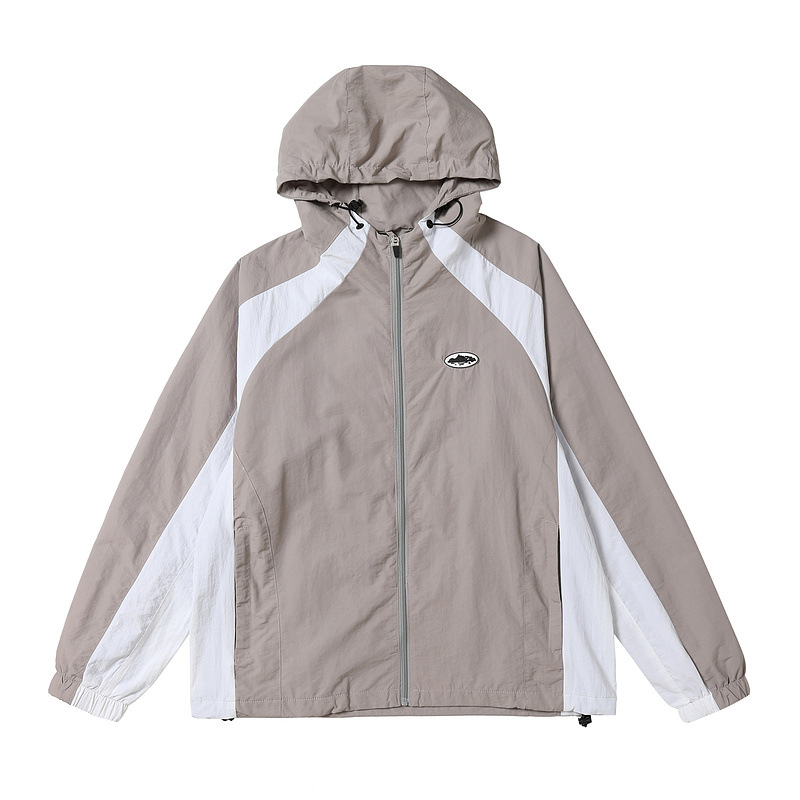 Americana 3M reflectante cazadora con capucha ropa de protección solar los hombres marca moda Otoño Chaqueta ligera