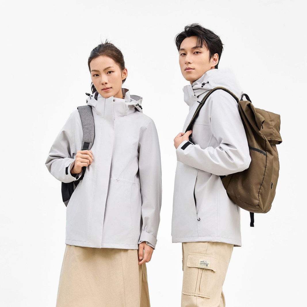 New Outdoor Jacket Business Men and Women Three-In-One Waterproof, Windproof, Breathable and Warm Mountaineering Jacket Camping Hiking