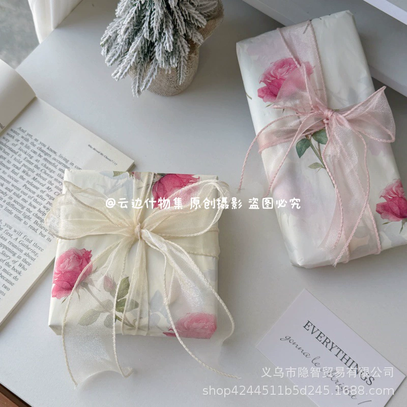 Roselle Rose Подарочная упаковочная бумага DIY Праздничная упаковка Материал для рукоделия Большой материал для упаковки карт Sydney Paper