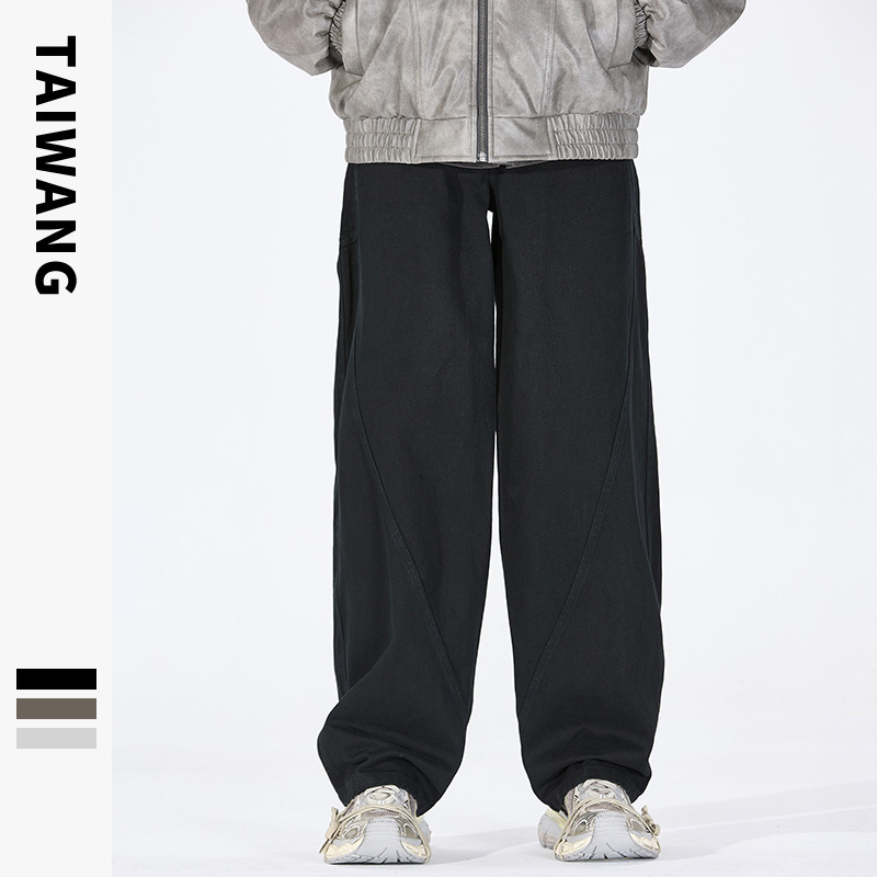 Men's Clothing Men's Wear 2024 Retro Casual Pants Autumn and Winter Multi Pocket Workwear Loose Scimitar Pants Men's Trousers_viptrois.com