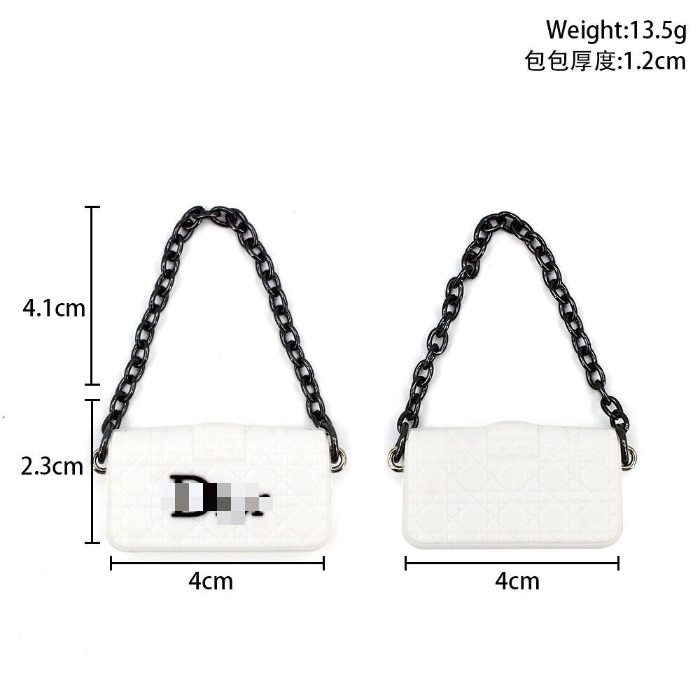 Dollhouse mini muñeca casa pequeña bolsa BJD bolsa de estilo de marca 6 centavos bolsa de muñeca 30 cm accesorios de muñeca